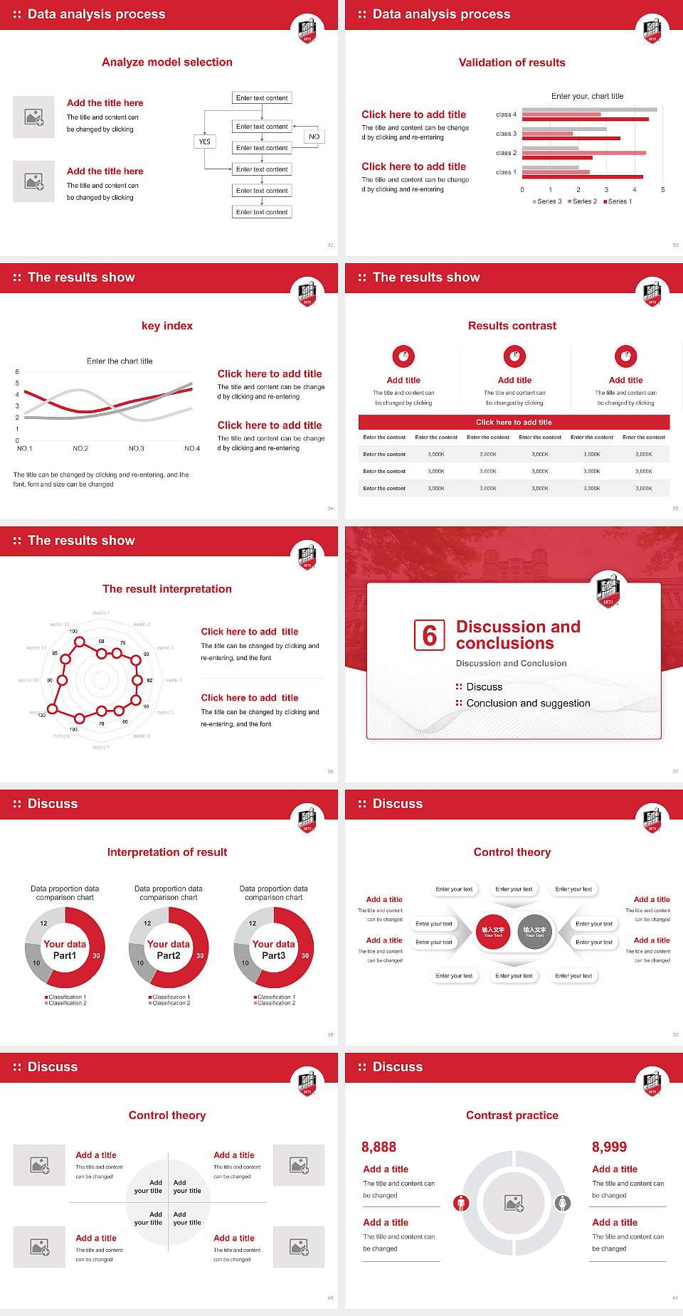 University of Central Missouri Graduation Thesis Defense PPT Template4:3 ratio PPT effect preview image5