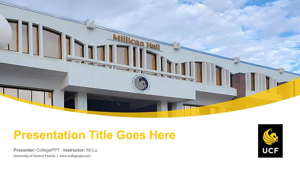 University of Central Florida Course/Courseware Creation PPT Template16:9 ratio PPT effect preview image