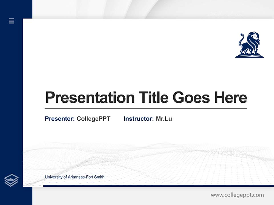 University of Arkansas-Fort Smith Thesis Proposal/Graduation Defense PPT Template4:3 ratio PPT effect preview image5