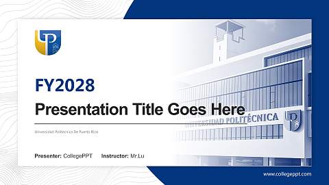 Universidad Politecnica De Puerto Rico Academic Presentation/Research Findings Report PPT Template