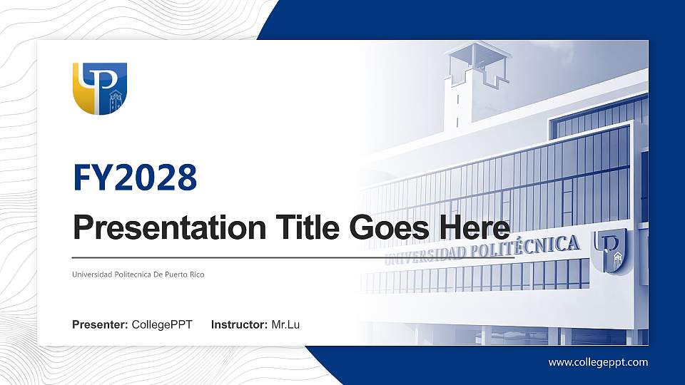 Universidad Politecnica De Puerto Rico Academic Presentation/Research Findings Report PPT Template16:9 ratio PPT effect preview image