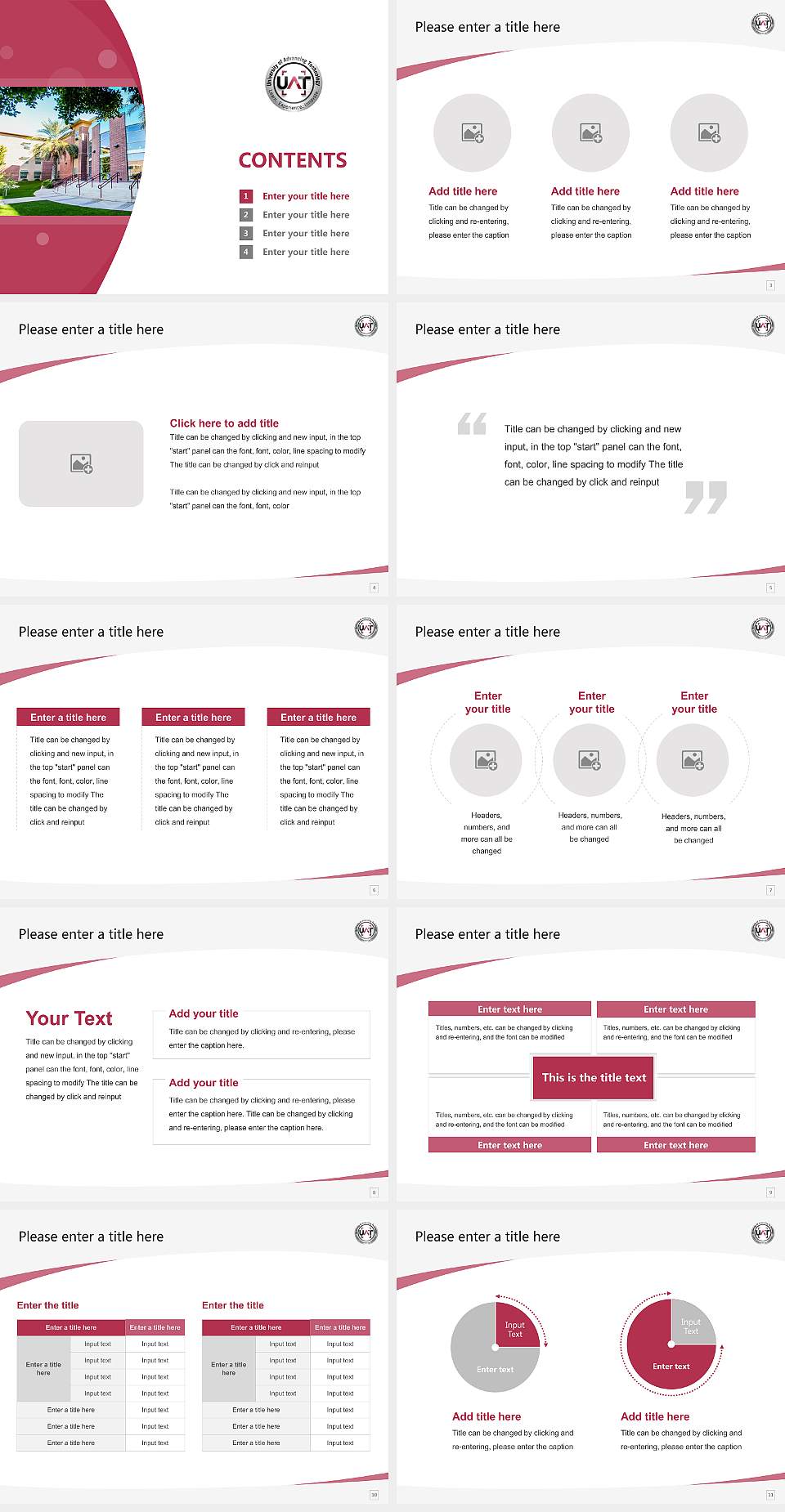 University of Advancing Technology Course/Courseware Creation PPT Template4:3 ratio PPT effect preview image2