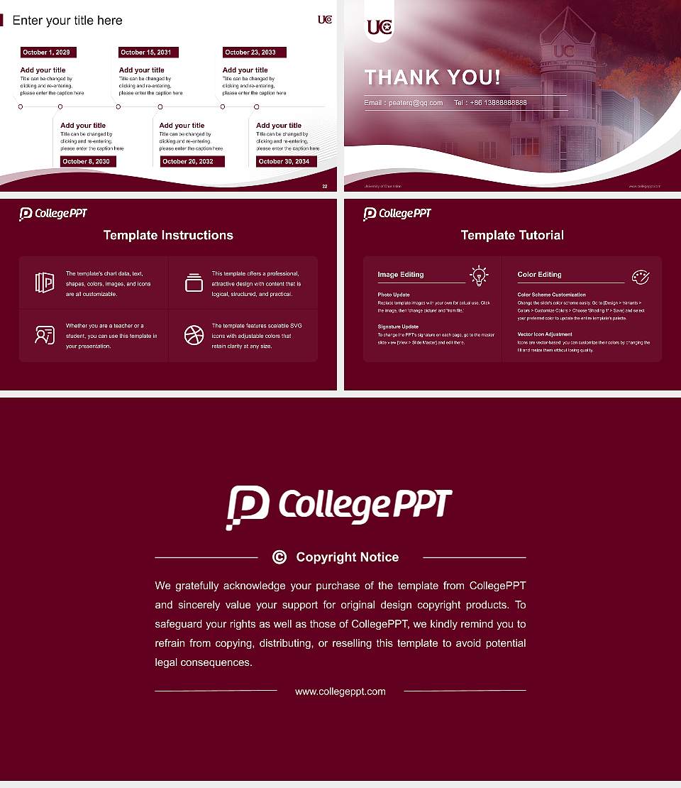 University of Charleston Lecture Sharing and Networking Event PPT Template16:9 ratio PPT effect preview image4