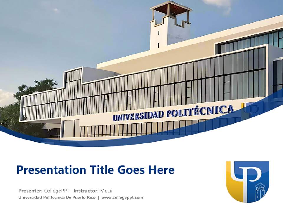 Universidad Politecnica De Puerto Rico Course/Courseware Creation PPT Template4:3 ratio PPT effect preview image5
