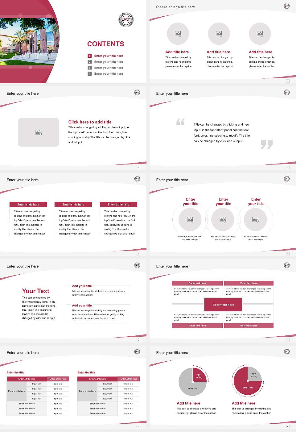 University of Advancing Technology Course/Courseware Creation PPT Template16:9 ratio PPT effect preview image2