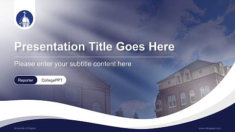 University of Dayton Lecture Sharing and Networking Event PPT Template
