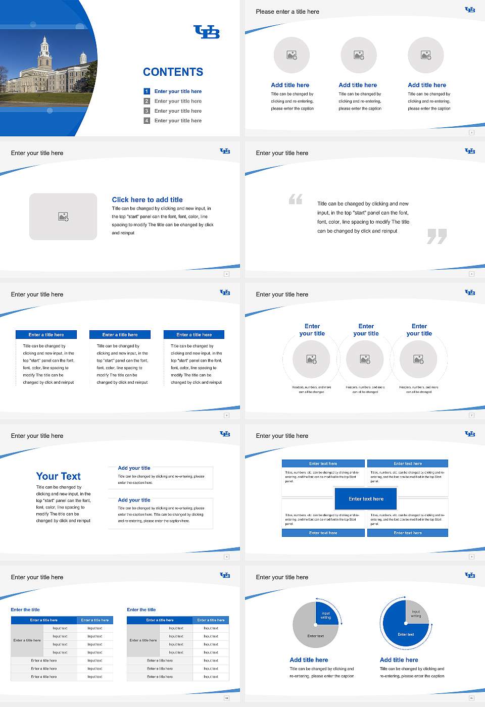 University at Buffalo Course/Courseware Creation PPT Template16:9 ratio PPT effect preview image2