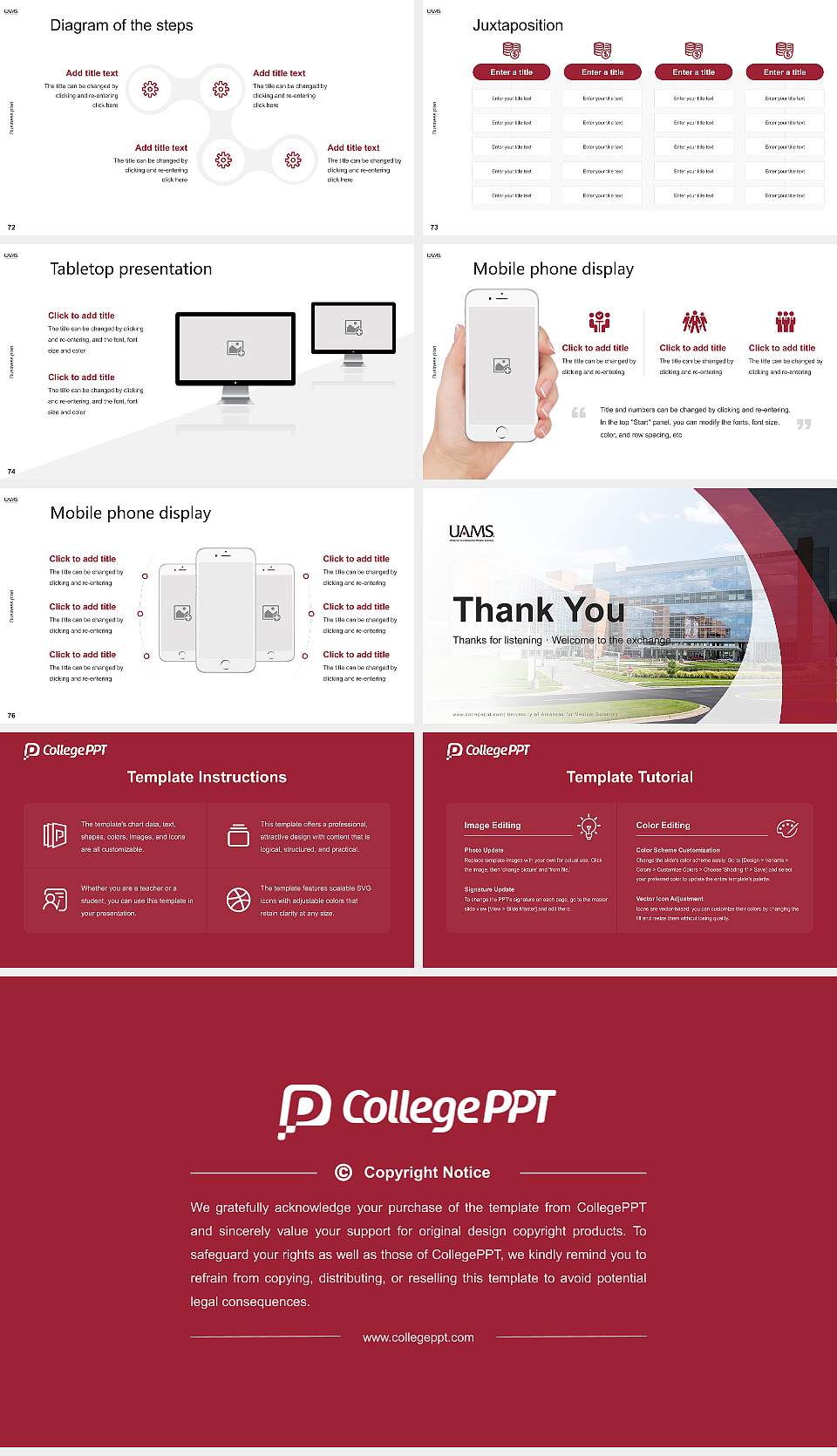University of Arkansas for Medical Sciences Competition/Entrepreneurship Contest PPT Template16:9 ratio PPT effect preview image9
