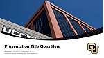 University of Colorado Colorado Springs Unterricht Powerpoint Vorlage