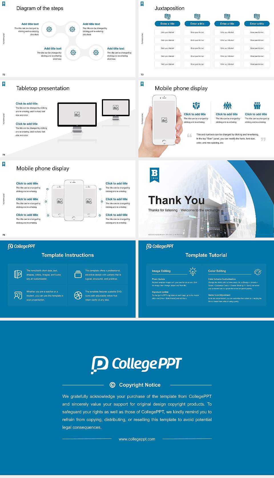 University of Baltimore Competition/Entrepreneurship Contest PPT Template16:9 ratio PPT effect preview image9