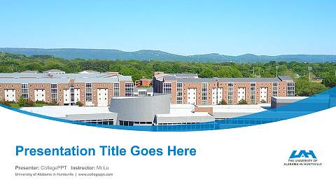 University of Alabama in Huntsville Course/Courseware Creation PPT Template
