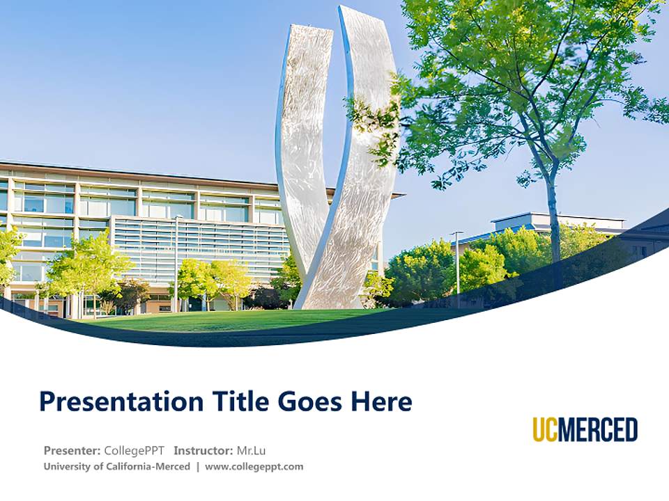 University of California-Merced Course/Courseware Creation PPT Template4:3 ratio PPT effect preview image5