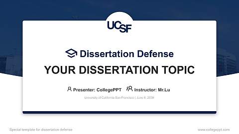 University of California-San Francisco Graduation Thesis Defense PPT Template