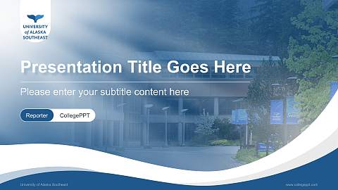 University of Alaska Southeast Lecture Sharing and Networking Event PPT Template