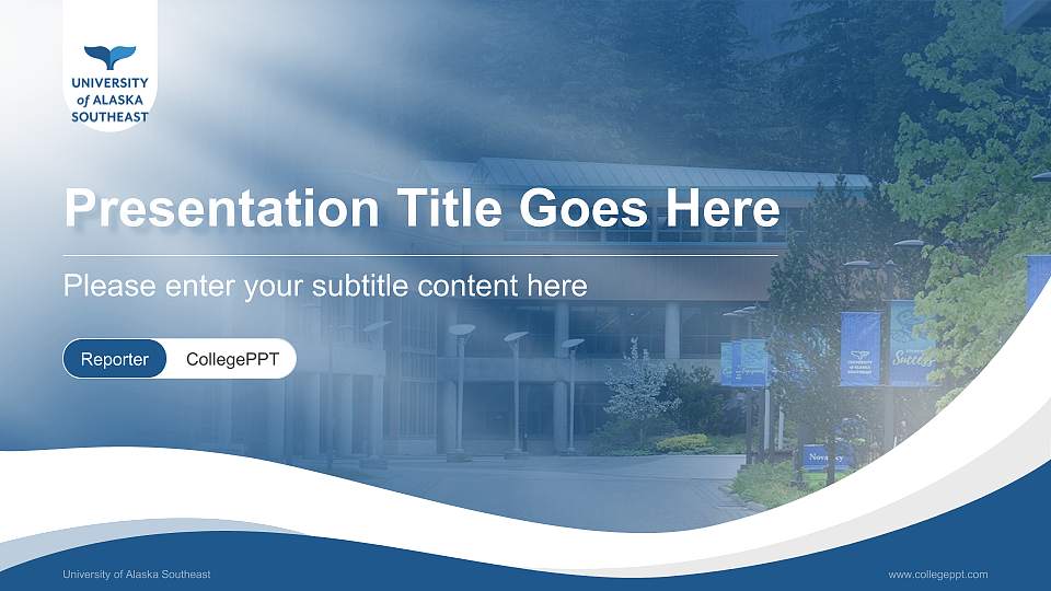 University of Alaska Southeast Lecture Sharing and Networking Event PPT Template16:9 ratio PPT effect preview image