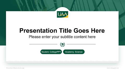 University of Alaska Anchorage National Scholarship Defense PPT Template