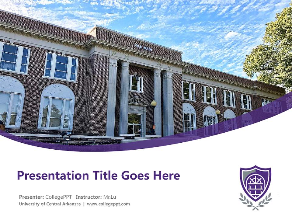 University of Central Arkansas Course/Courseware Creation PPT Template4:3 ratio PPT effect preview image5