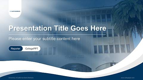 University of California-Santa Barbara Lecture Sharing and Networking Event PPT Template