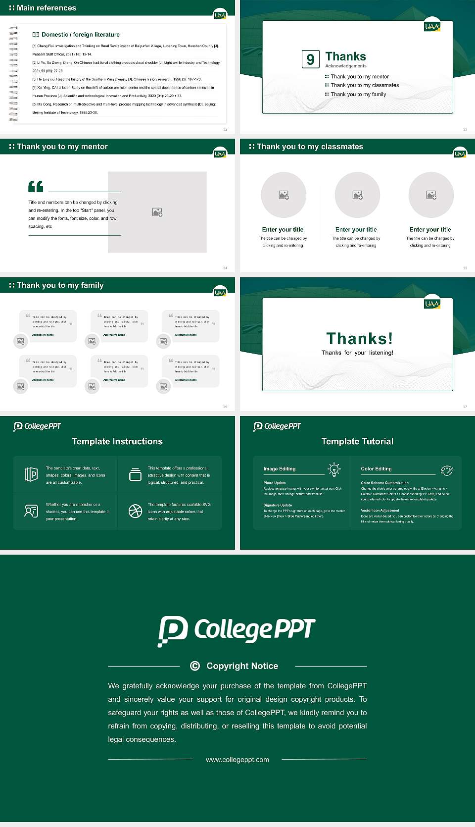 University of Alaska Anchorage Graduation Thesis Defense PPT Template16:9 ratio PPT effect preview image7