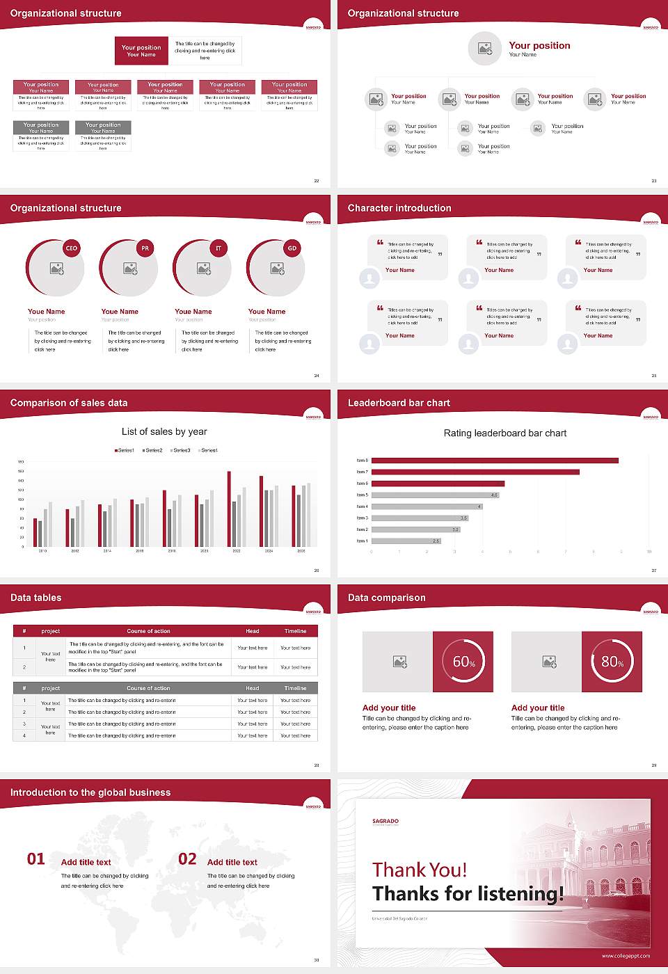Universidad Del Sagrado Corazon Academic Presentation/Research Findings Report PPT Template16:9 ratio PPT effect preview image4