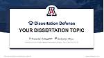 University of Arizona College of Applied Science and Technology – Sierra Vista Graduation Thesis Defense PPT Template