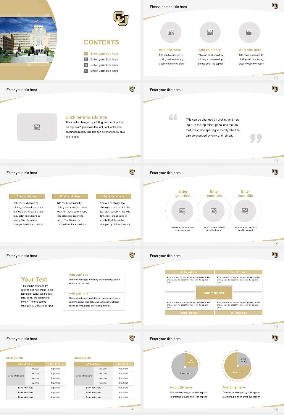 University of Colorado Anschutz Medical Campus Course/Courseware Creation PPT Template16:9 ratio PPT effect preview image2