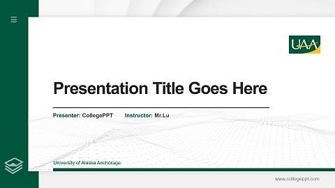 University of Alaska Anchorage Thesis Proposal/Graduation Defense PPT Template