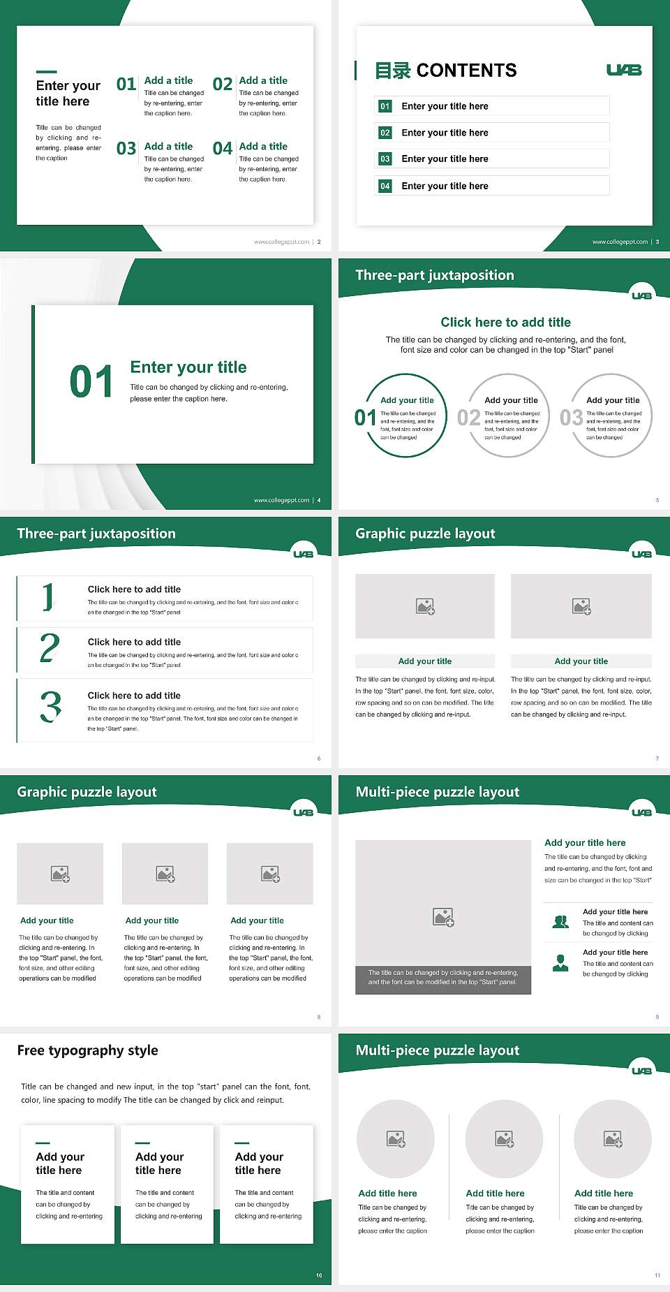 University of Alabama at Birmingham Academic Presentation/Research Findings Report PPT Template4:3 ratio PPT effect preview image2