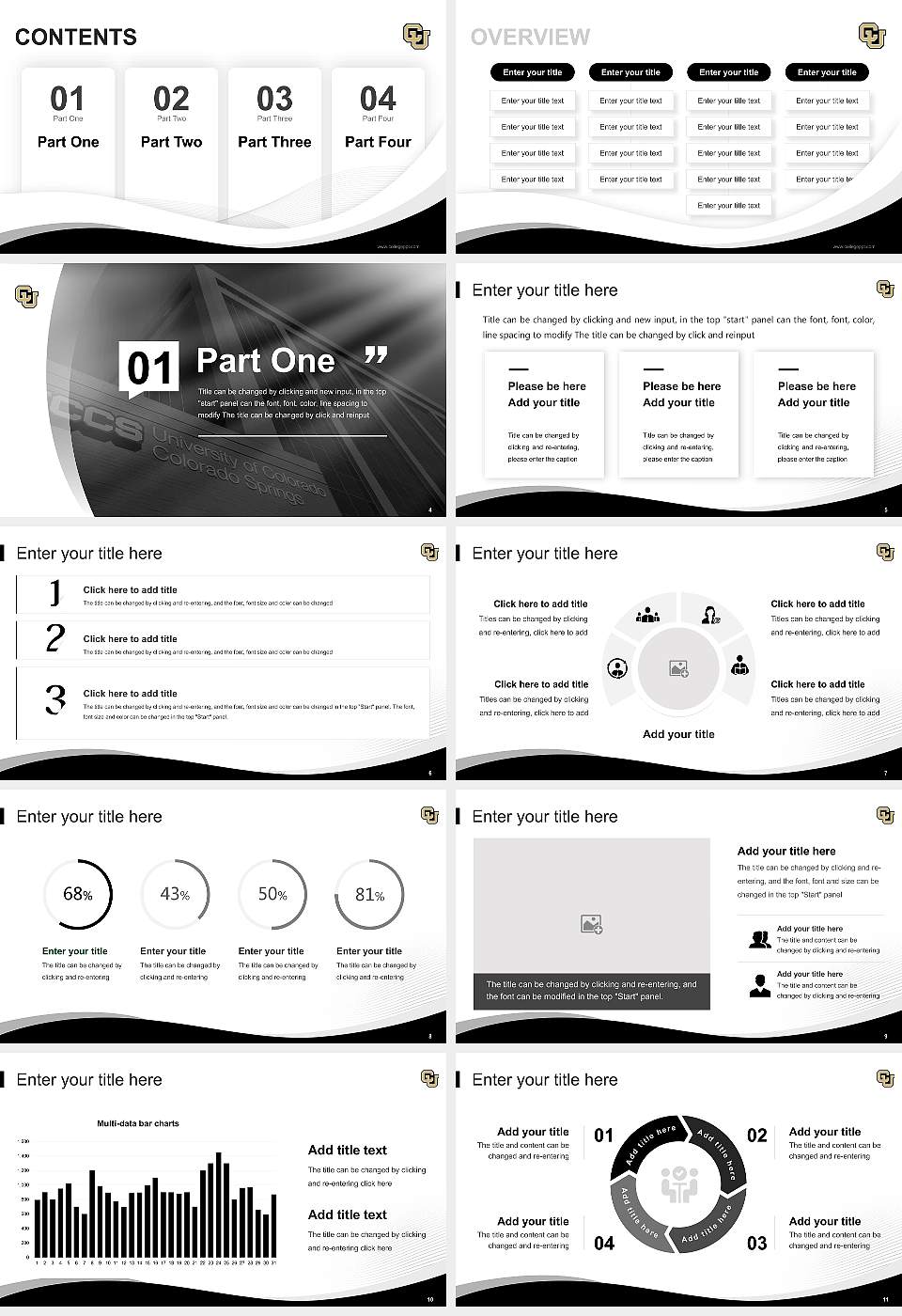 University of Colorado Colorado Springs Lecture Sharing and Networking Event PPT Template16:9 ratio PPT effect preview image2