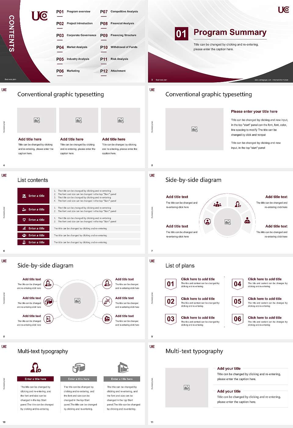 University of Charleston Competition/Entrepreneurship Contest PPT Template16:9 ratio PPT effect preview image2