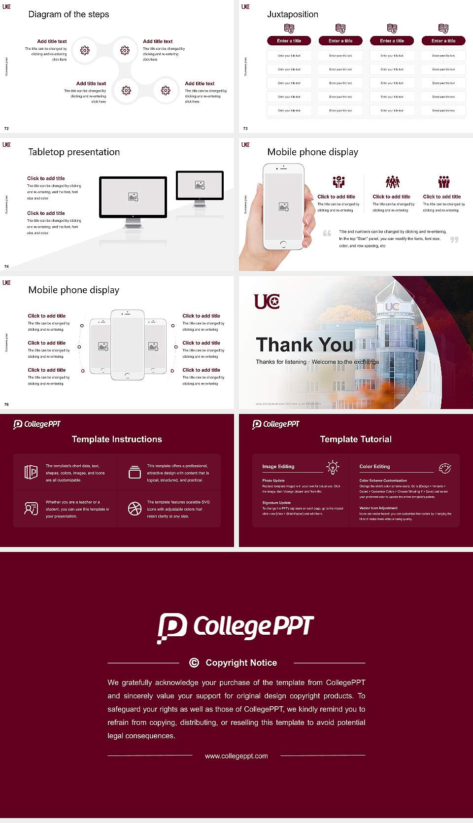 University of Charleston Competition/Entrepreneurship Contest PPT Template16:9 ratio PPT effect preview image9