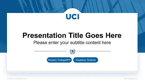University of California-Irvine National Scholarship Defense PPT Template