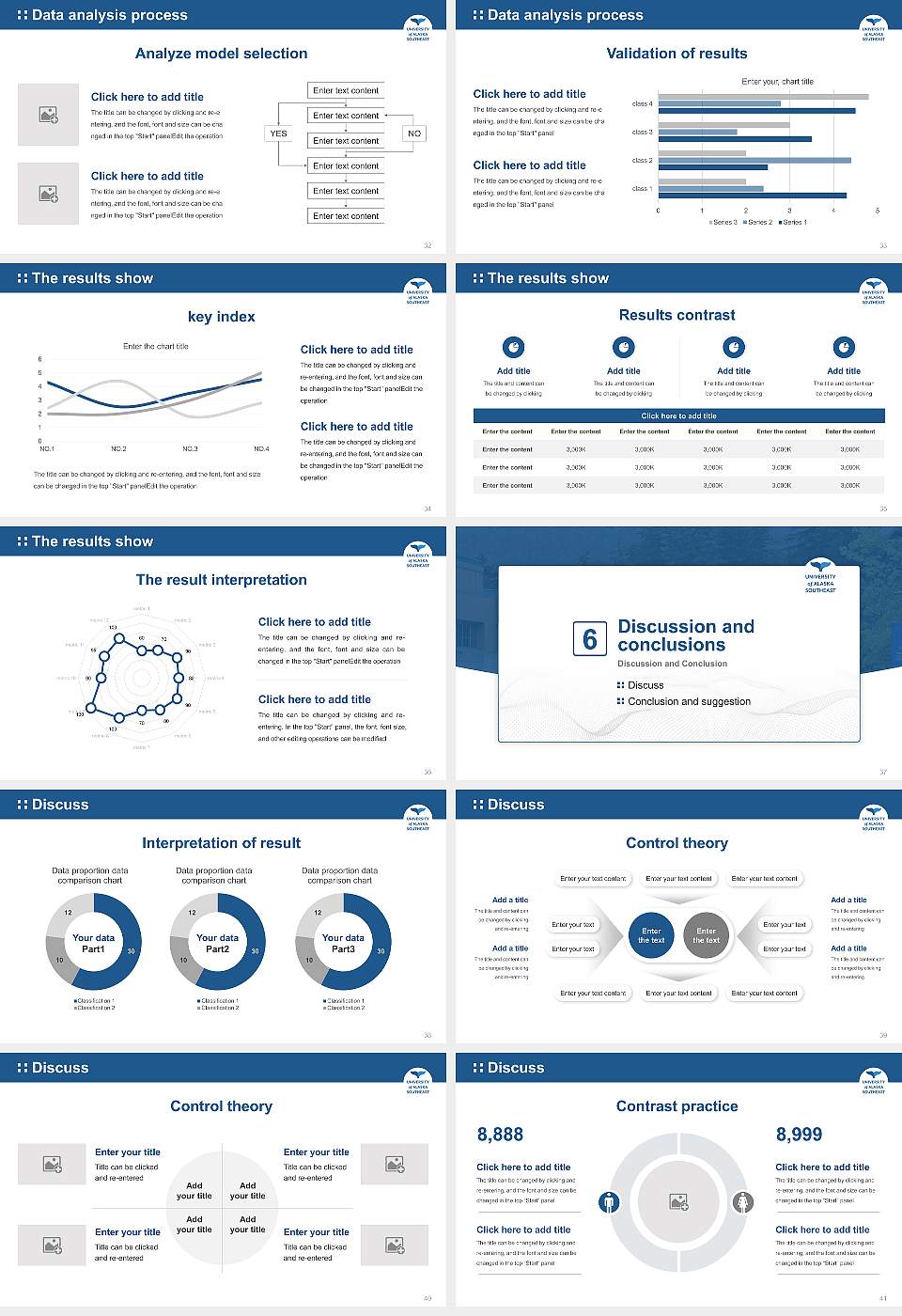 University of Alaska Southeast Graduation Thesis Defense PPT Template16:9 ratio PPT effect preview image5