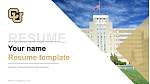 University of Colorado Anschutz Medical Campus Resume PPT Template