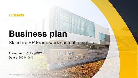 University of California-Davis Competition/Entrepreneurship Contest PPT Template