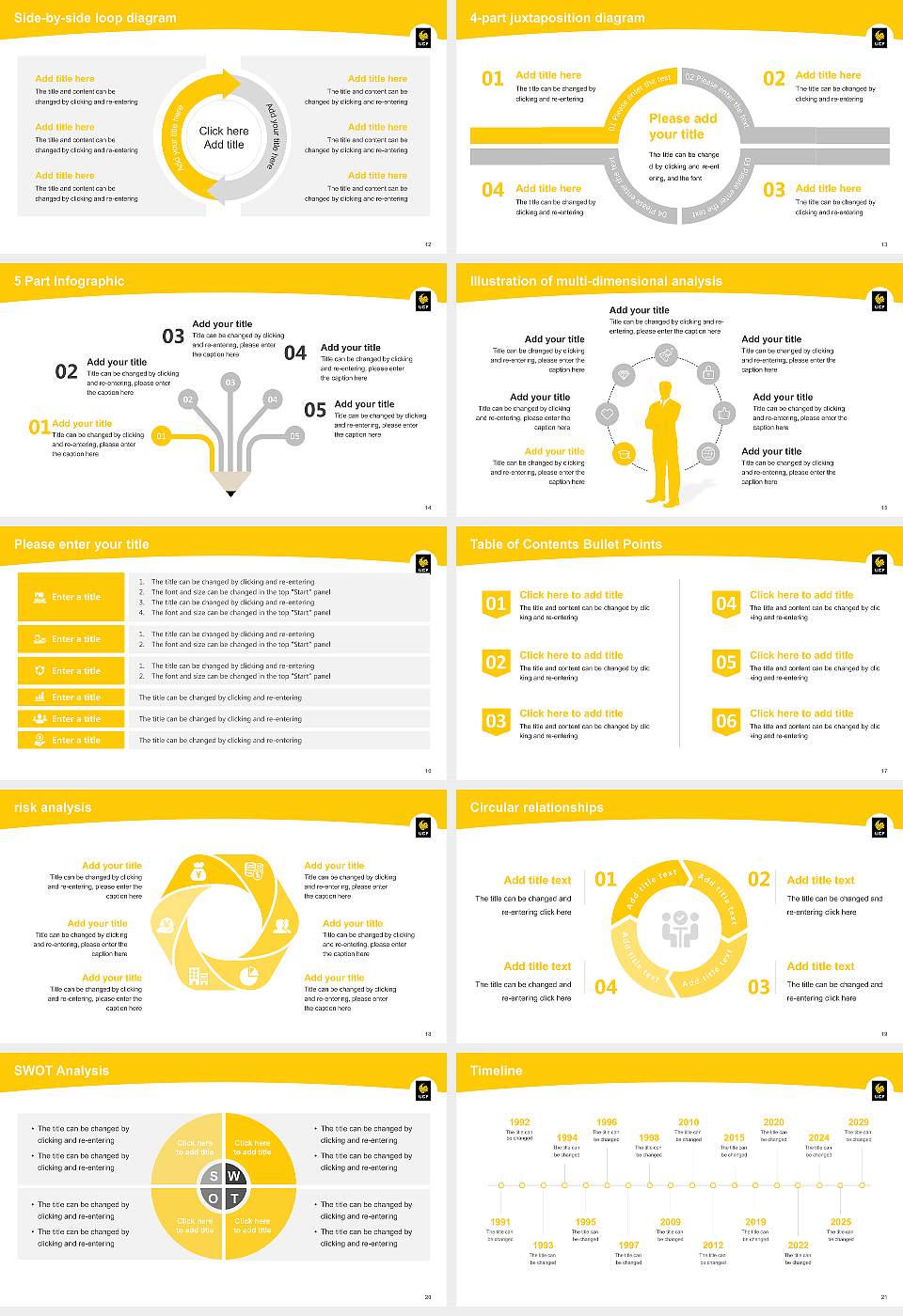 University of Central Florida Academic Presentation/Research Findings Report PPT Template16:9 ratio PPT effect preview image3