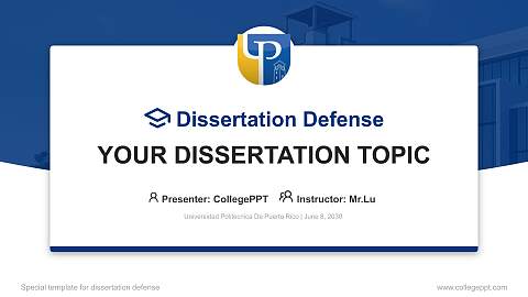 Universidad Politecnica De Puerto Rico Graduation Thesis Defense PPT Template