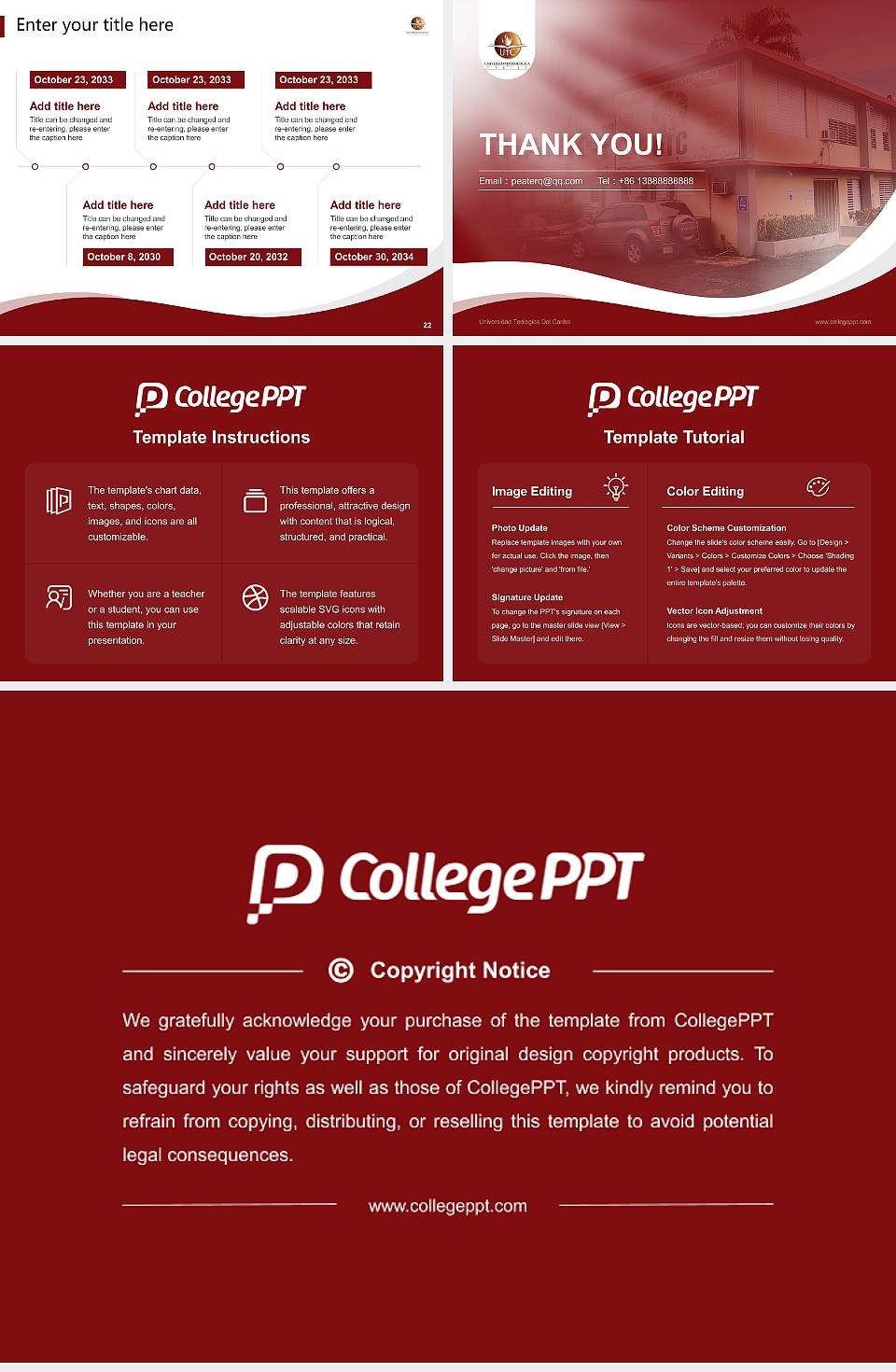Universidad Teologica Del Caribe Lecture Sharing and Networking Event PPT Template4:3 ratio PPT effect preview image4