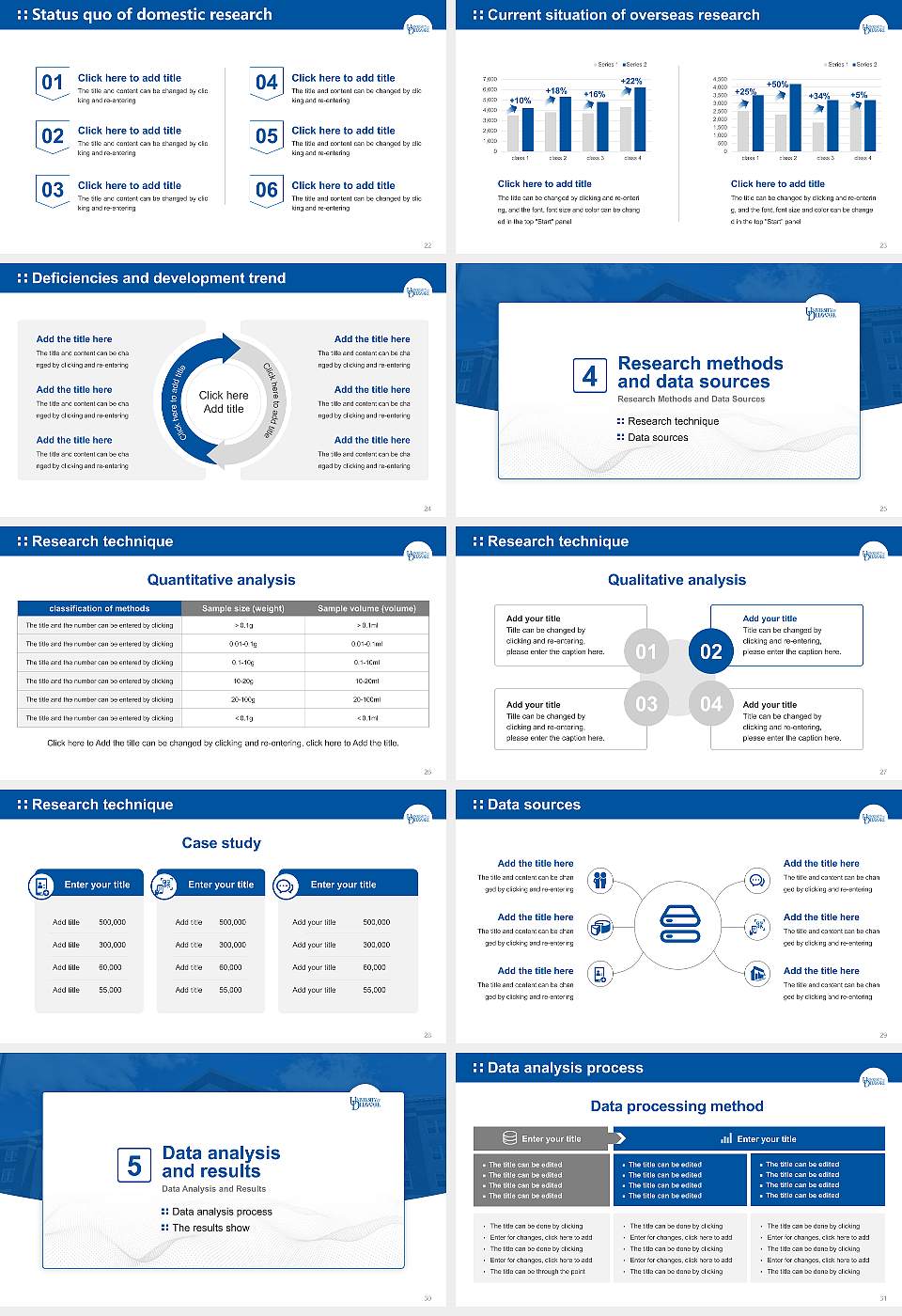 University of Delaware Graduation Thesis Defense PPT Template16:9 ratio PPT effect preview image4