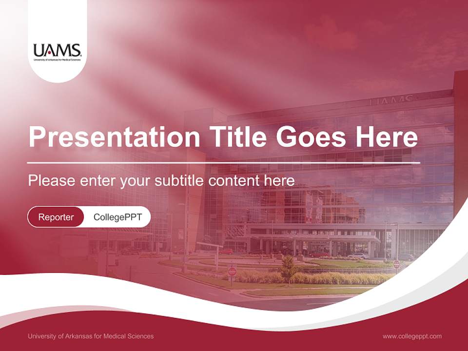 University of Arkansas for Medical Sciences Lecture Sharing and Networking Event PPT Template4:3 ratio PPT effect preview image4