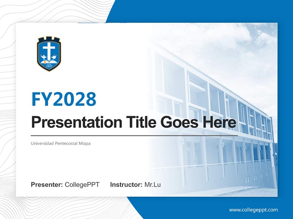 Universidad Pentecostal Mizpa Academic Presentation/Research Findings Report PPT Template4:3 ratio PPT effect preview image5