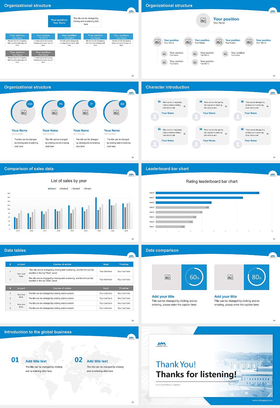 University of Alabama in Huntsville Academic Presentation/Research Findings Report PPT Template16:9 ratio PPT effect preview image4