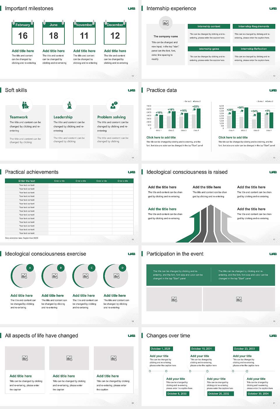 University of Alabama at Birmingham National Scholarship Defense PPT Template16:9 ratio PPT effect preview image3