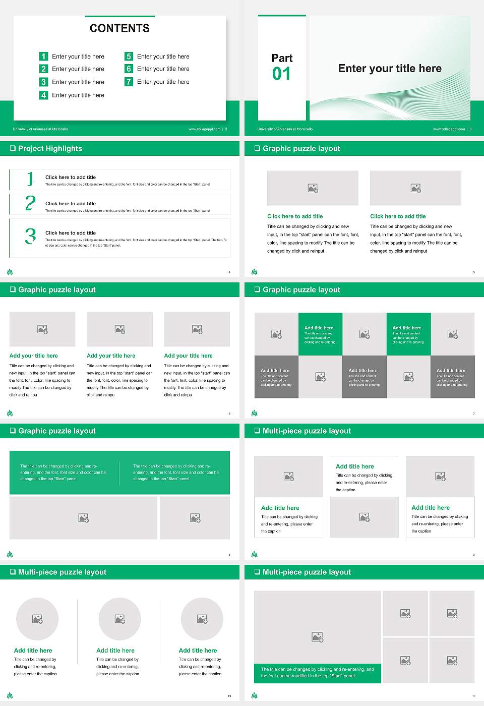 University of Arkansas at Monticello General Purpose PPT Template16:9 ratio PPT effect preview image2