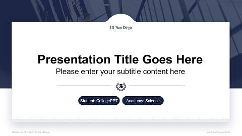 University of California-San Diego National Scholarship Defense PPT Template