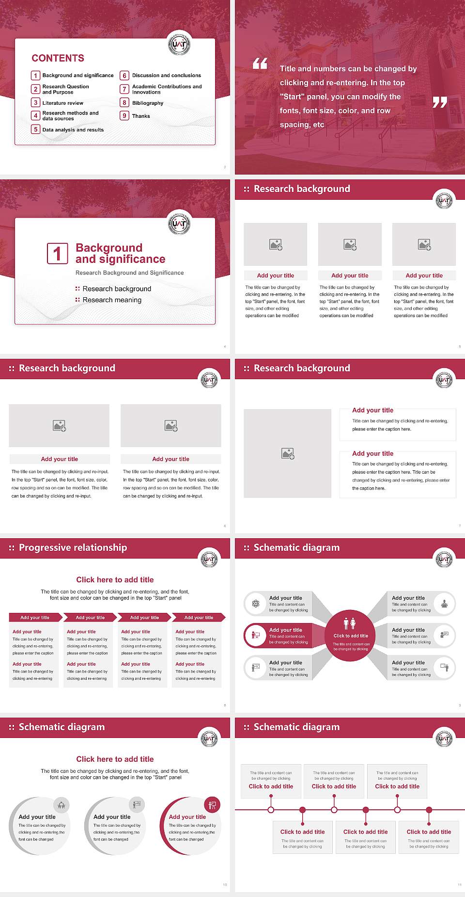 University of Advancing Technology Graduation Thesis Defense PPT Template4:3 ratio PPT effect preview image2