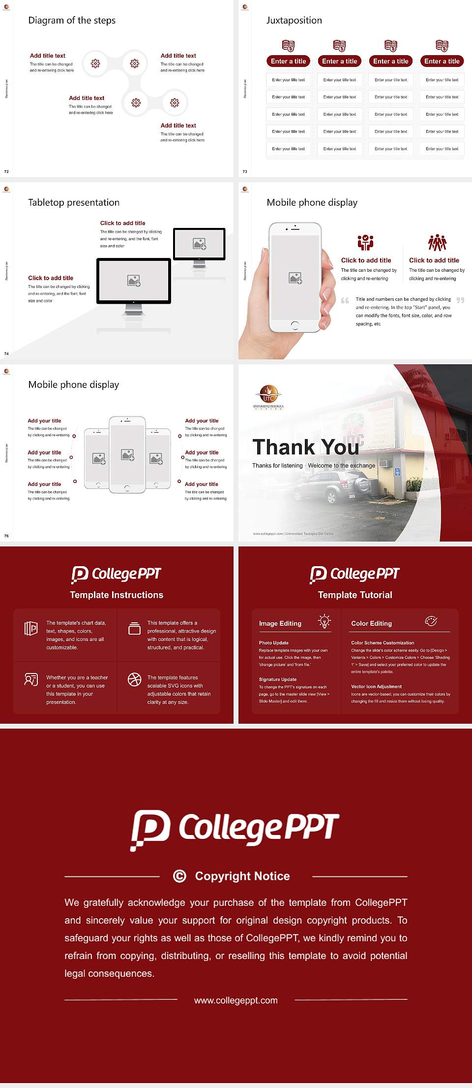 Universidad Teologica Del Caribe Competition/Entrepreneurship Contest PPT Template4:3 ratio PPT effect preview image9
