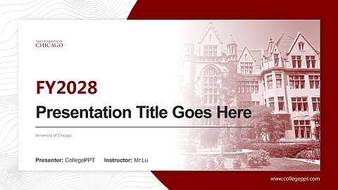 University of Chicago Academic Presentation/Research Findings Report PPT Template
