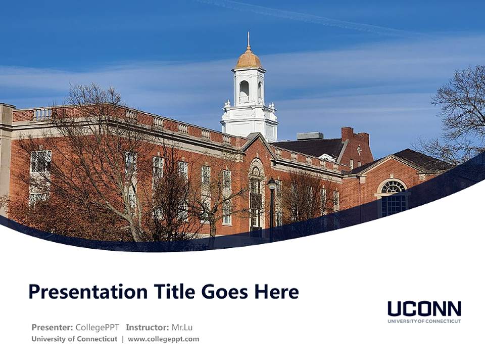 University of Connecticut Course/Courseware Creation PPT Template4:3 ratio PPT effect preview image5
