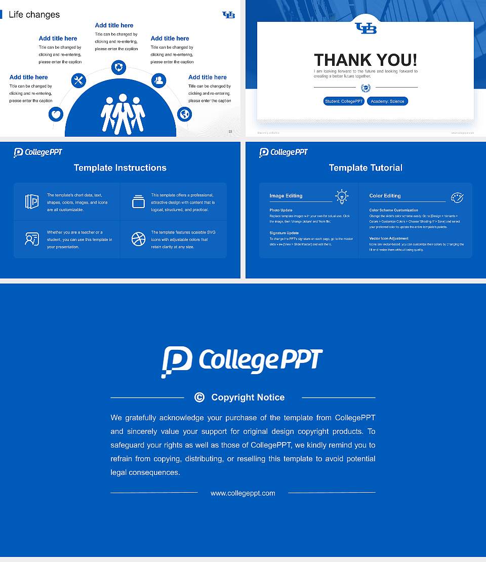 University at Buffalo National Scholarship Defense PPT Template16:9 ratio PPT effect preview image4